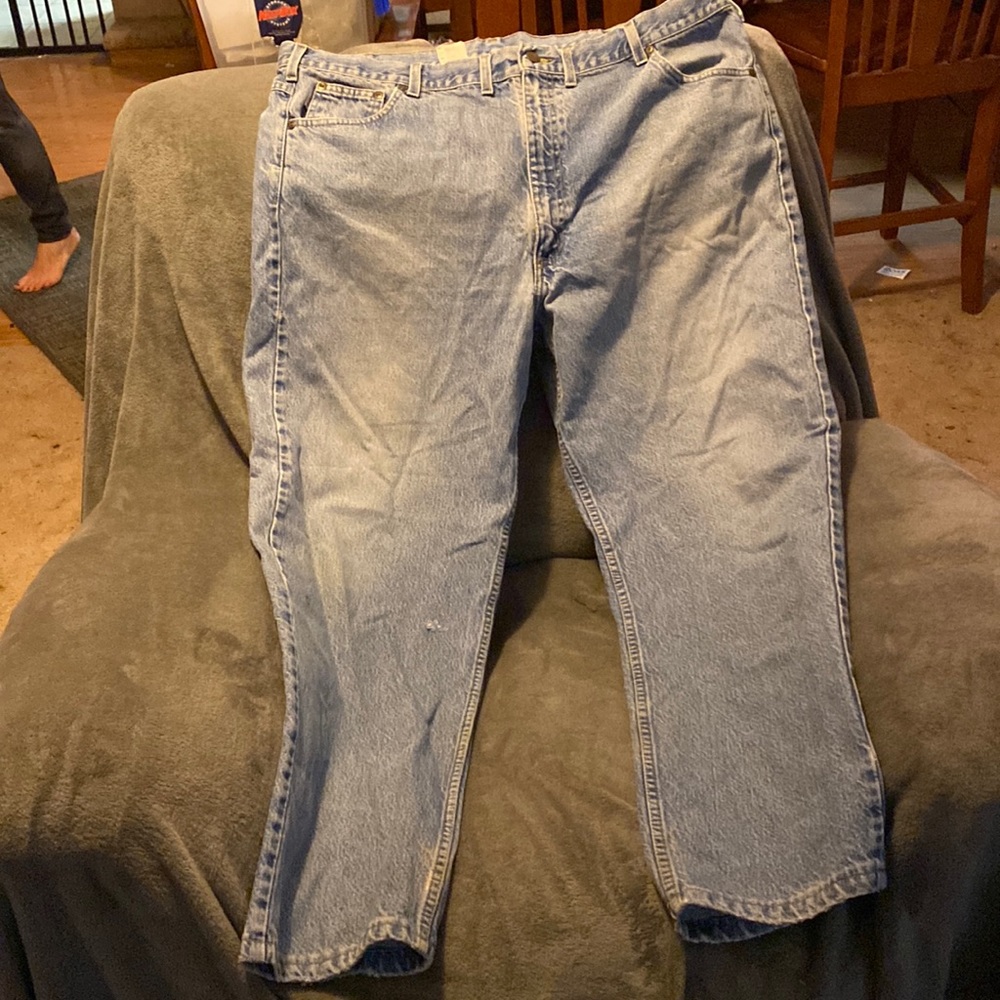 Carharrt Jeans-great for work. Flaws pictured. Lots of life left. Size-44x34